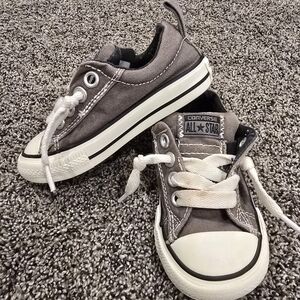Converse Kids Sneakers in Gray and White